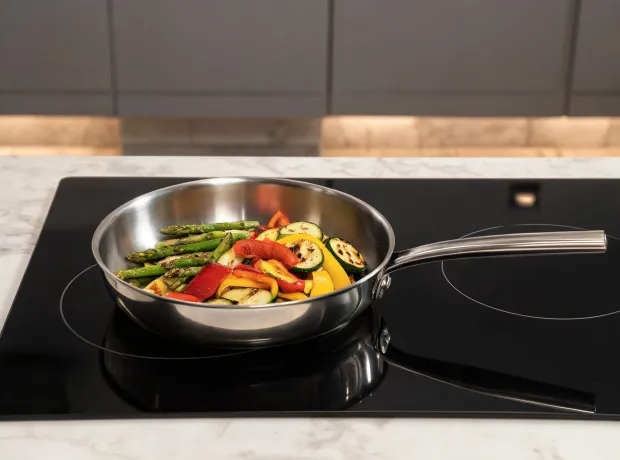 Stainless frying pan