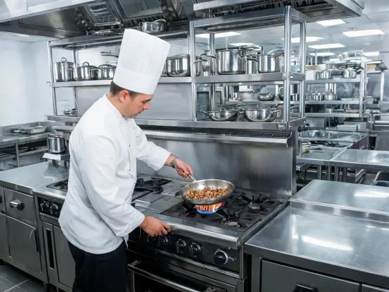Culinary classroom cookware lesson